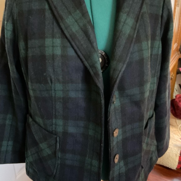 Wool Plaid Blazer - Picture 2 of 3